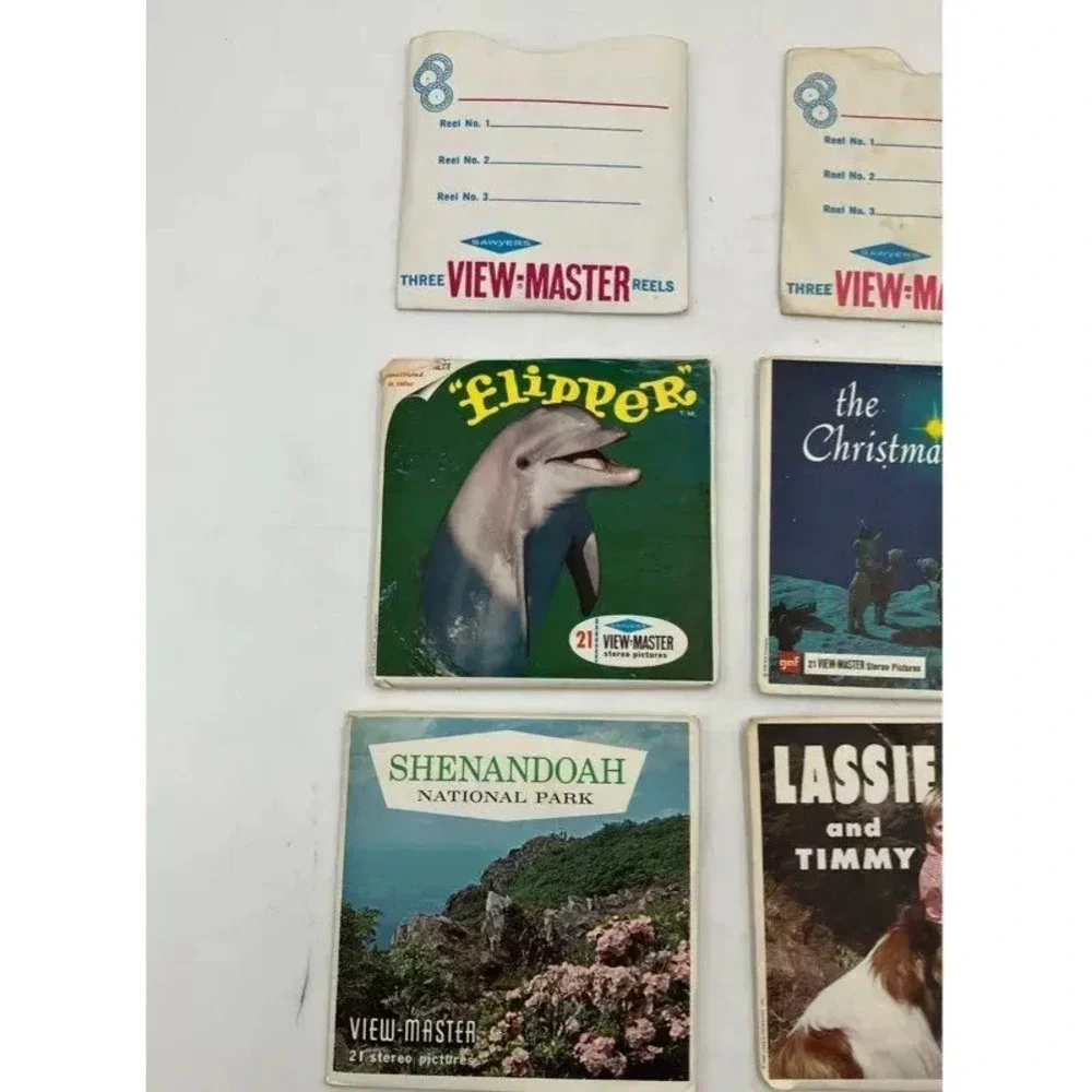 View Master W Cartridges And Books Vintage Beige Rotary Dial
